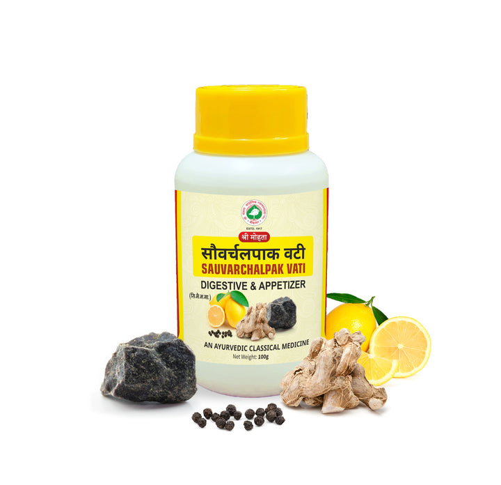 Sauvarchalpak Vati – Ayurvedic Digestive Tablets | Mohta Ayurvedic Rasayanshala
